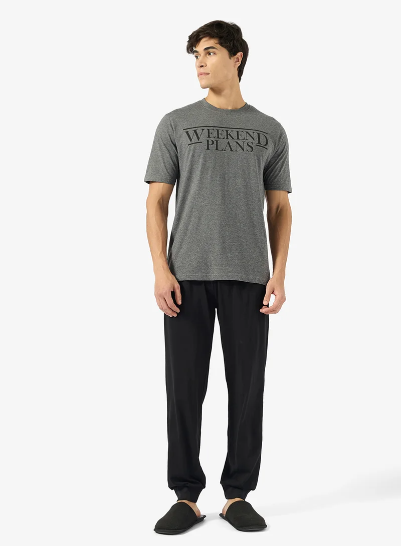 Seventy Five  Regular fit tee and Pant set for Men | Best Price UAE